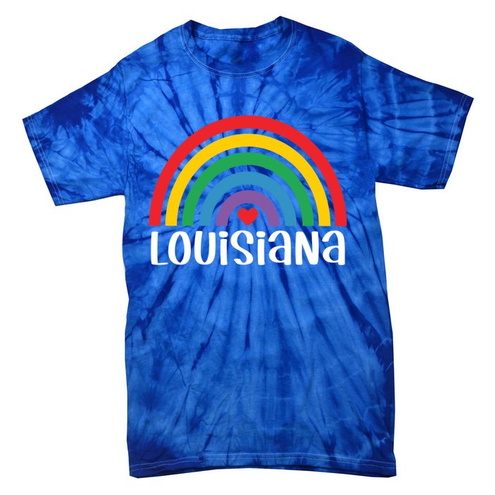 Louisiana Travel I Love Louisiana Usa Gift Tie-Dye T-Shirt