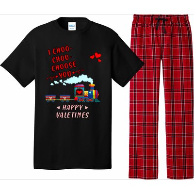 Love Train I Choose You Funny Happy Valentines Day And Lover Meaningful Gift Pajama Set