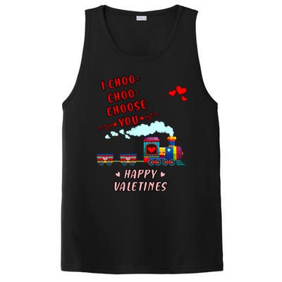 Love Train I Choose You Funny Happy Valentines Day And Lover Meaningful Gift PosiCharge Competitor Tank