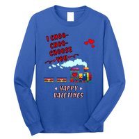 Love Train I Choose You Funny Happy Valentines Day And Lover Meaningful Gift Long Sleeve Shirt