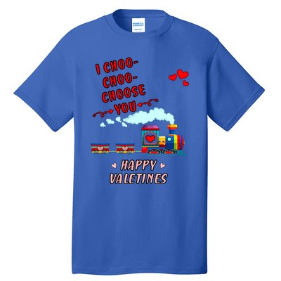 Love Train I Choose You Funny Happy Valentines Day And Lover Meaningful Gift Tall T-Shirt