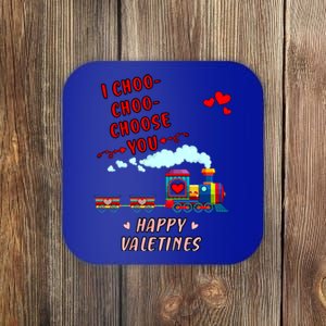 Love Train I Choose You Funny Happy Valentines Day And Lover Meaningful Gift Coaster