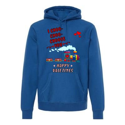 Love Train I Choose You Funny Happy Valentines Day And Lover Meaningful Gift Premium Hoodie