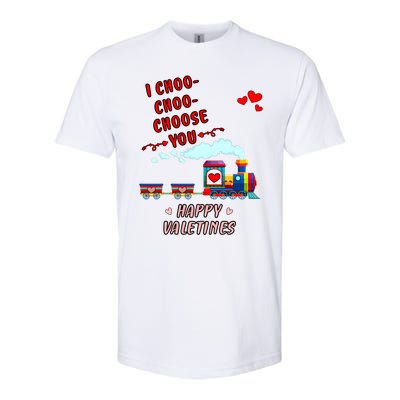 Love Train I Choose You Funny Happy Valentines Day And Lover Meaningful Gift Softstyle CVC T-Shirt