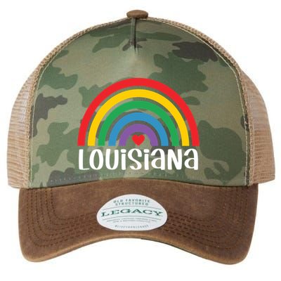 Louisiana Travel I Love Louisiana Usa Gift Legacy Tie Dye Trucker Hat