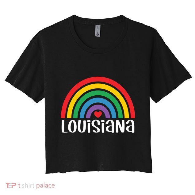 Louisiana Travel I Love Louisiana Usa Gift Crop Top