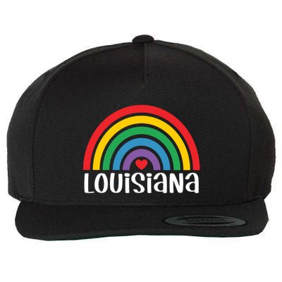 Louisiana Travel I Love Louisiana Usa Gift Wool Snapback Cap