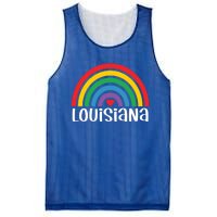 Louisiana Travel I Love Louisiana Usa Gift Mesh Reversible Basketball Jersey Tank