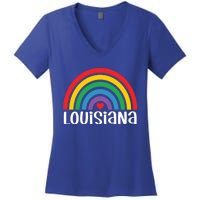 Louisiana Travel I Love Louisiana Usa Gift Women's V-Neck T-Shirt