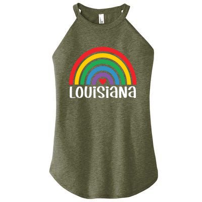 Louisiana Travel I Love Louisiana Usa Gift Women’s Perfect Tri Rocker Tank