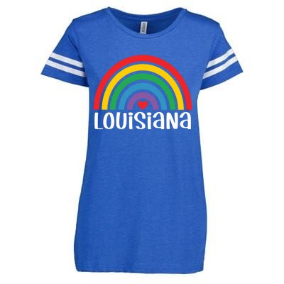 Louisiana Travel I Love Louisiana Usa Gift Enza Ladies Jersey Football T-Shirt