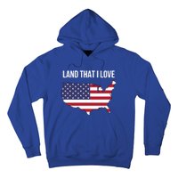 Land That I Love America Usa Flag Patriotic Gift Hoodie