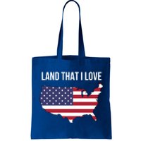 Land That I Love America Usa Flag Patriotic Gift Tote Bag