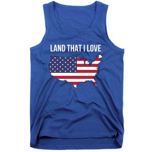 Land That I Love America Usa Flag Patriotic Gift Tank Top