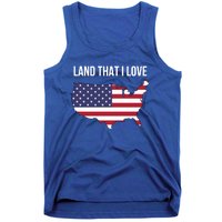 Land That I Love America Usa Flag Patriotic Gift Tank Top