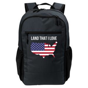 Land That I Love America Usa Flag Patriotic Gift Daily Commute Backpack