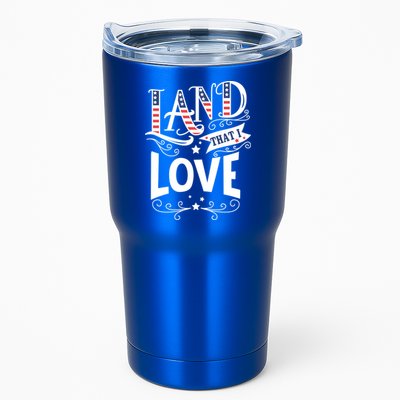 Land That I Love Banner Font Gift Tumbler