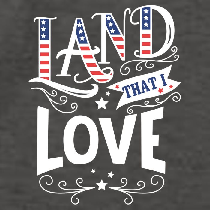 Land That I Love Banner Font Gift Vector Backpack