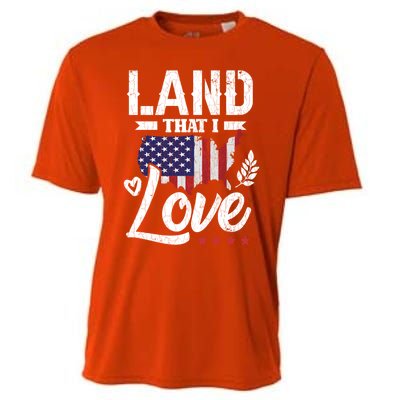 Land That I Love Fun Memorial Day Veteran Graphic Gift Cooling Performance Crew T-Shirt