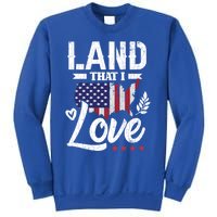 Land That I Love Fun Memorial Day Veteran Graphic Gift Sweatshirt