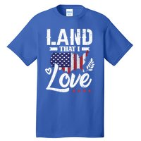 Land That I Love Fun Memorial Day Veteran Graphic Gift Tall T-Shirt