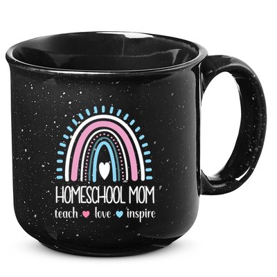 Love Teach Inspire Homeschool Mom Appreciation Teacher Great Gift 15oz Campfire Ceramic Mug
