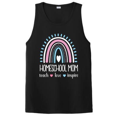 Love Teach Inspire Homeschool Mom Appreciation Teacher Great Gift PosiCharge Competitor Tank