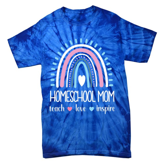 Love Teach Inspire Homeschool Mom Appreciation Teacher Great Gift Tie-Dye T-Shirt