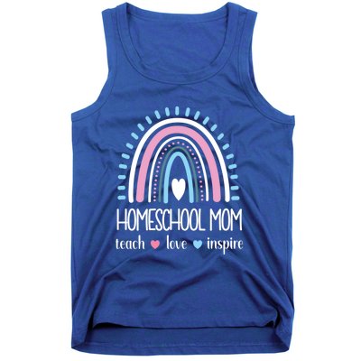 Love Teach Inspire Homeschool Mom Appreciation Teacher Great Gift Tank Top