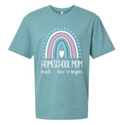 Love Teach Inspire Homeschool Mom Appreciation Teacher Great Gift Sueded Cloud Jersey T-Shirt