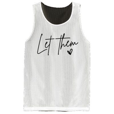 Let Them Inspirational Gifts Mesh Reversible Basketball Jersey Tank