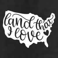 Land That I Love USA Flag Independence Day 7 Panel Mesh Trucker Snapback Hat