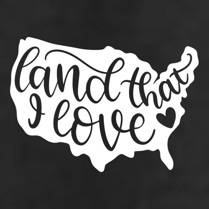 Land That I Love USA Flag Independence Day 7 Panel Mesh Trucker Snapback Hat