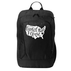 Land That I Love USA Flag Independence Day City Backpack