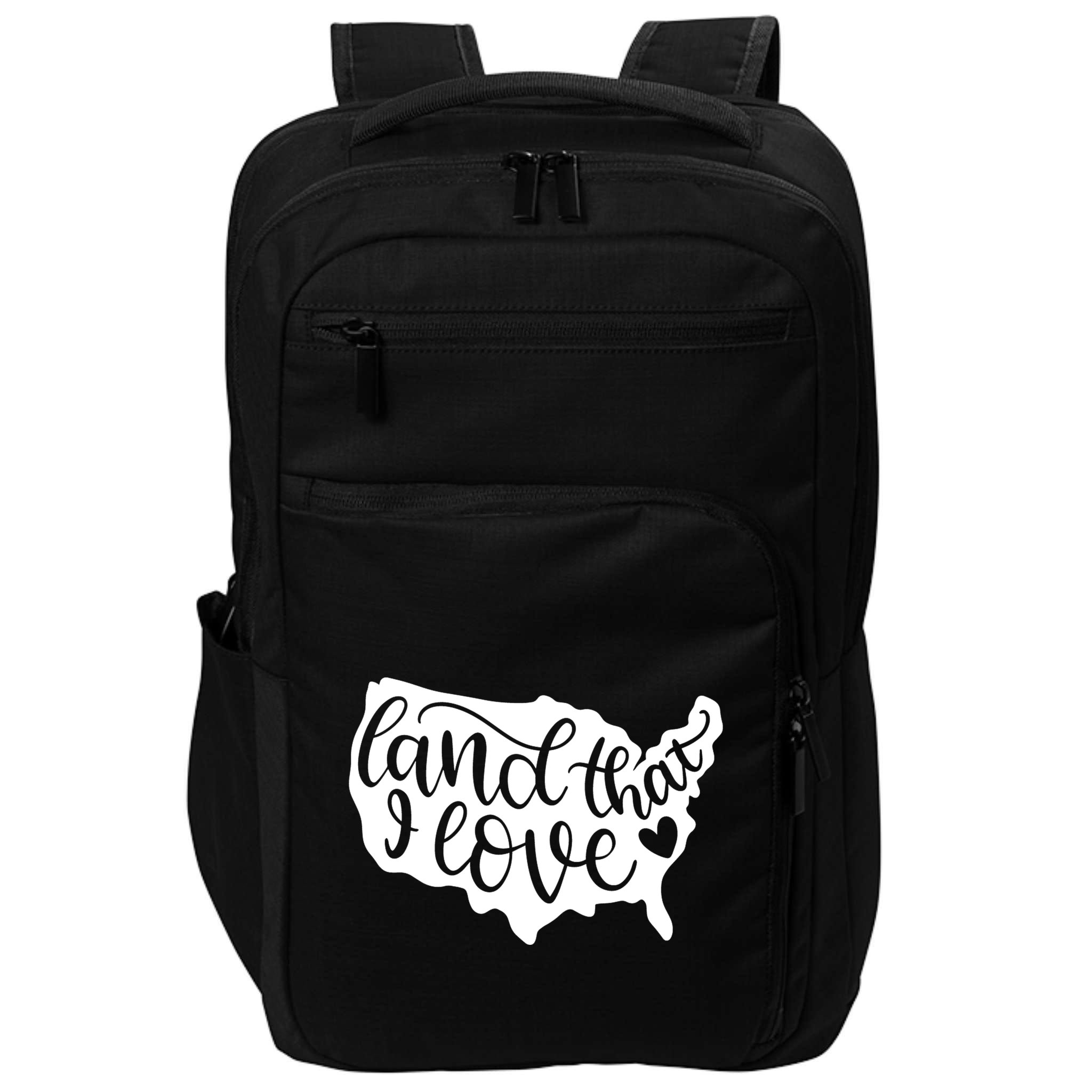 Land That I Love USA Flag Independence Day Impact Tech Backpack