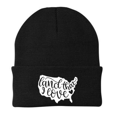 Land That I Love USA Flag Independence Day Beanie
