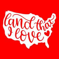 Land That I Love USA Flag Independence Day 25L Jumbo Tote