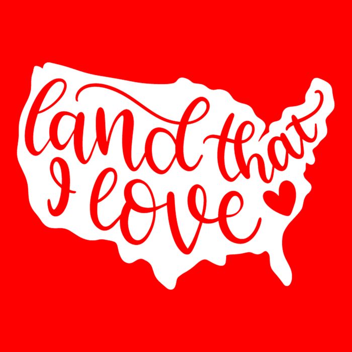 Land That I Love USA Flag Independence Day 25L Jumbo Tote