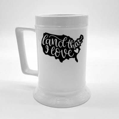 Land That I Love USA Flag Independence Day Beer Stein