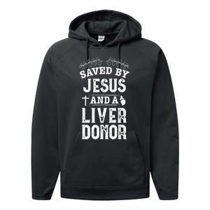 Liver Transplant Jesus Organ Donor Surgery Recovery Performance Fleece Hoodie