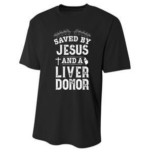 Liver Transplant Jesus Organ Donor Surgery Recovery Performance Sprint T-Shirt