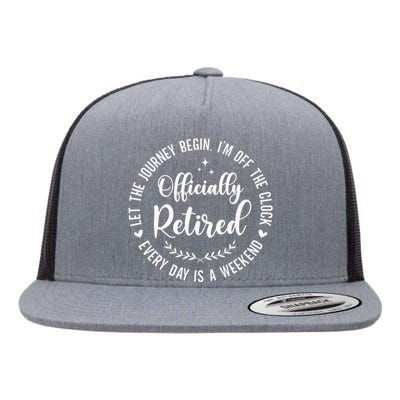 Let The Journey Begin Im Of The Clock Flat Bill Trucker Hat