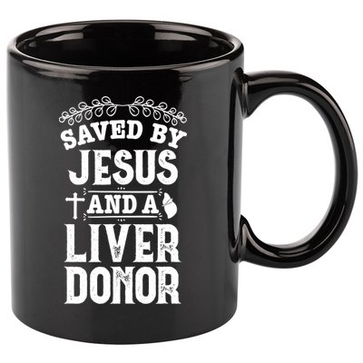 Liver Transplant Jesus Organ Donor Surgery Recovery 11oz C Handle Ceramic Mug
