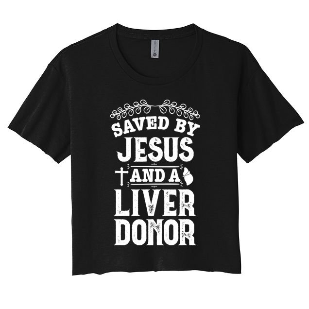 Liver Transplant Jesus Organ Donor Surgery Recovery Crop Top