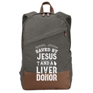 Liver Transplant Jesus Organ Donor Surgery Recovery Cotton Canvas Backpack