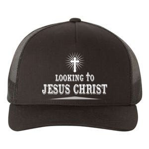 Looking To Jesus Christ Yupoong Adult 5-Panel Trucker Hat