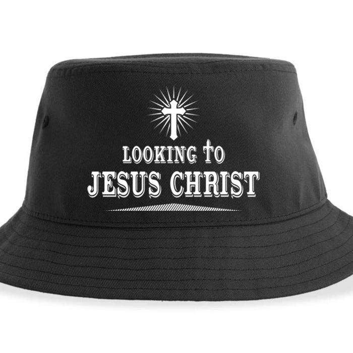 Looking To Jesus Christ Sustainable Bucket Hat