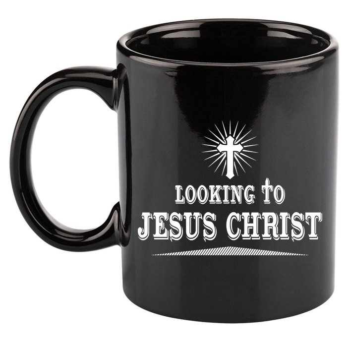 Looking To Jesus Christ 11oz C Handle Ceramic Mug