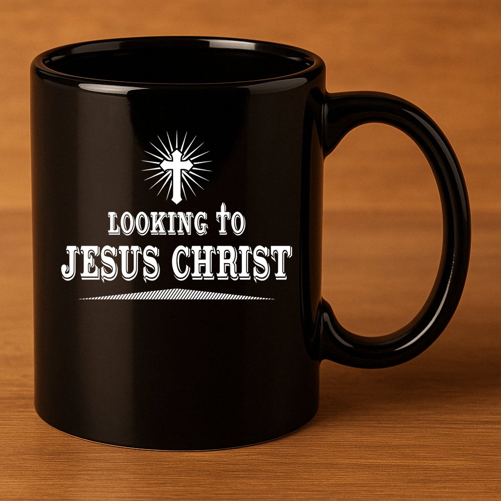 Looking To Jesus Christ 11oz C Handle Ceramic Mug