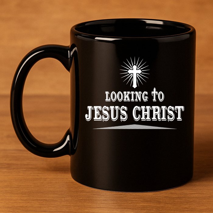 Looking To Jesus Christ 11oz C Handle Ceramic Mug